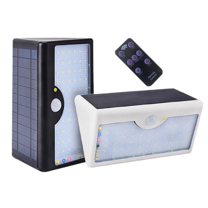Solar Led Spotlights Outdoor Waterproof Motion Sensor 60 LED Super Bright Solar Panel Lamp for Garden Garage 5 Modes Lighting Zpaxo