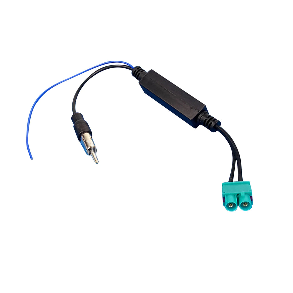 Car Dual FAKRA RF Radio Antenna Adapter Amplifier Volkswagen Head