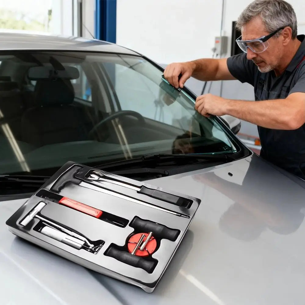 Universal Auto Glass Removal Tools Alloy Steel Labor-saving Zpaxo