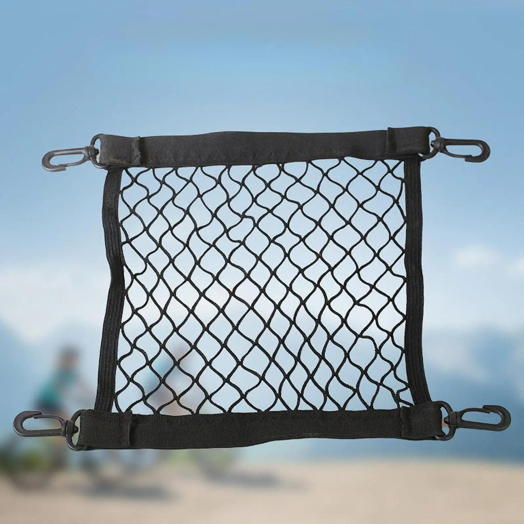 Road Bike Basket Cargo Net, Lightweight Portable Stretchable Netting for Motorcycle, Snowmobile Luggage Zpaxo
