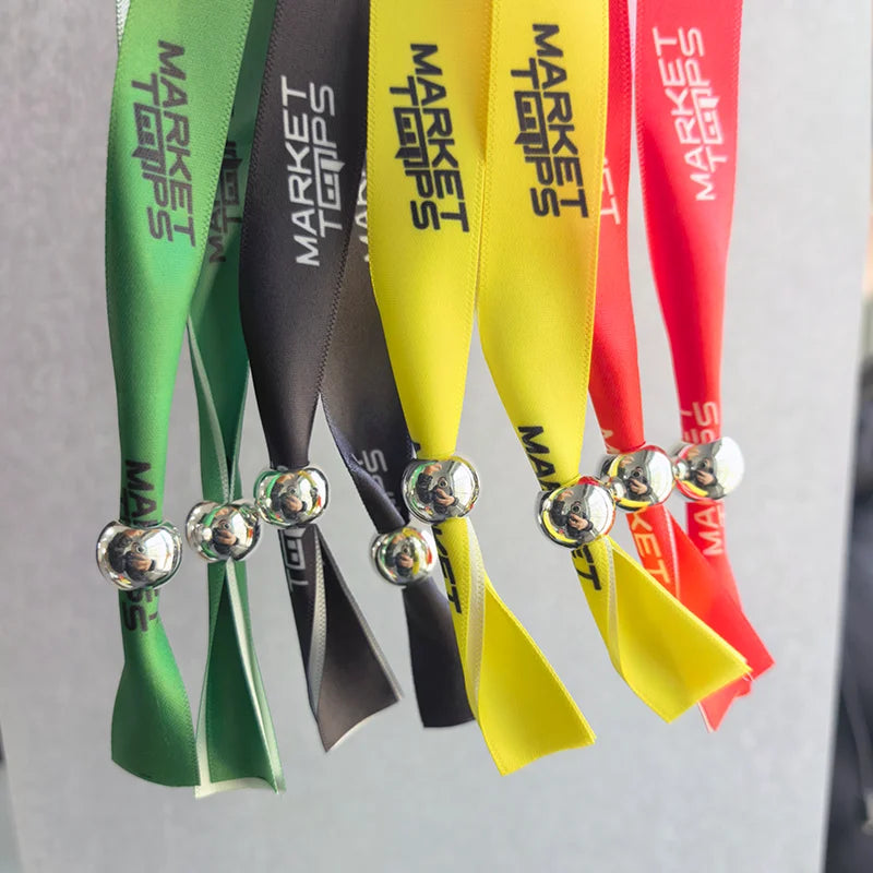 50Pieces Customizable Cloth Wristbands Personalise Logo Fabric