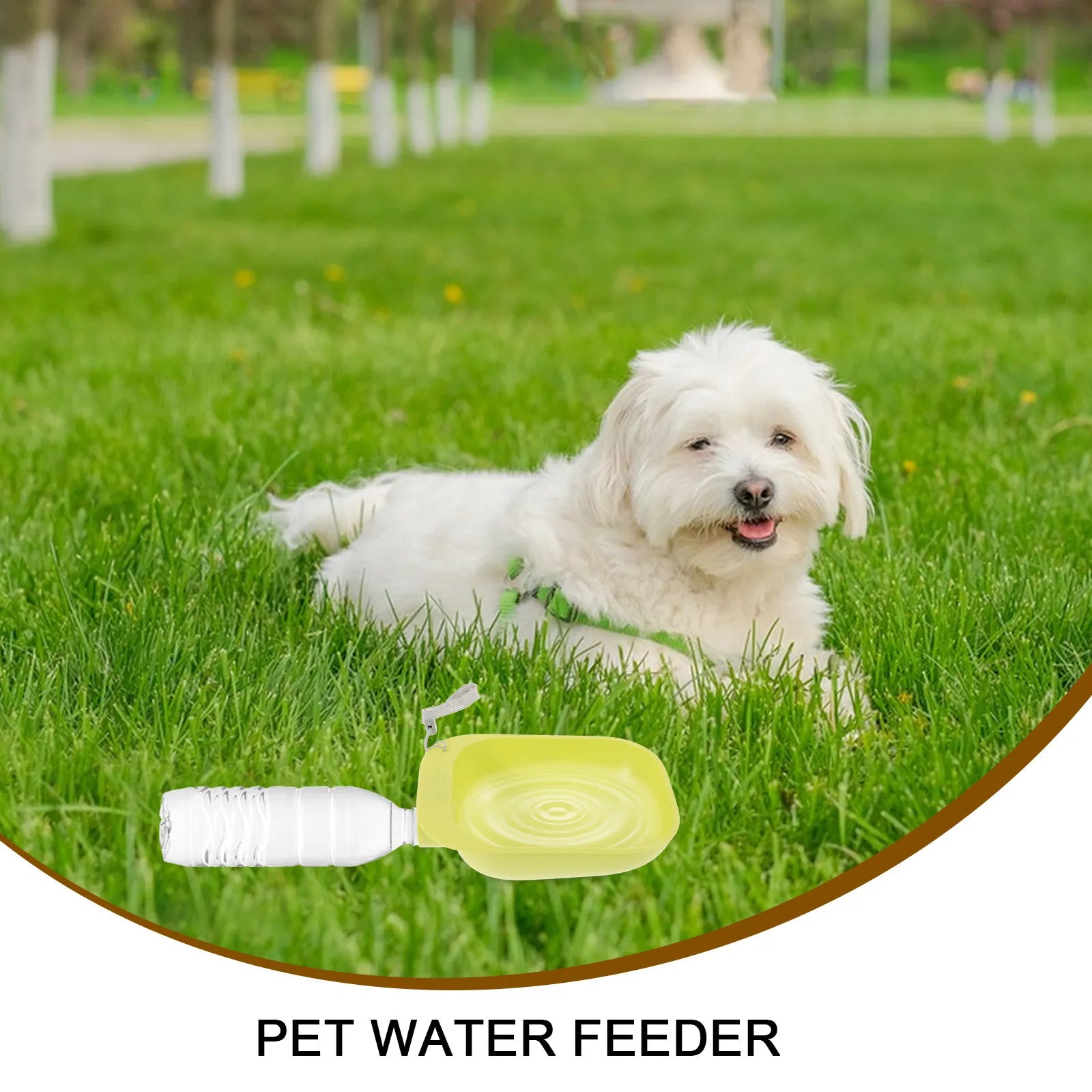 Pet Water Bowl Outdoor Portable ABS Material Easy Clean Dog Bottle