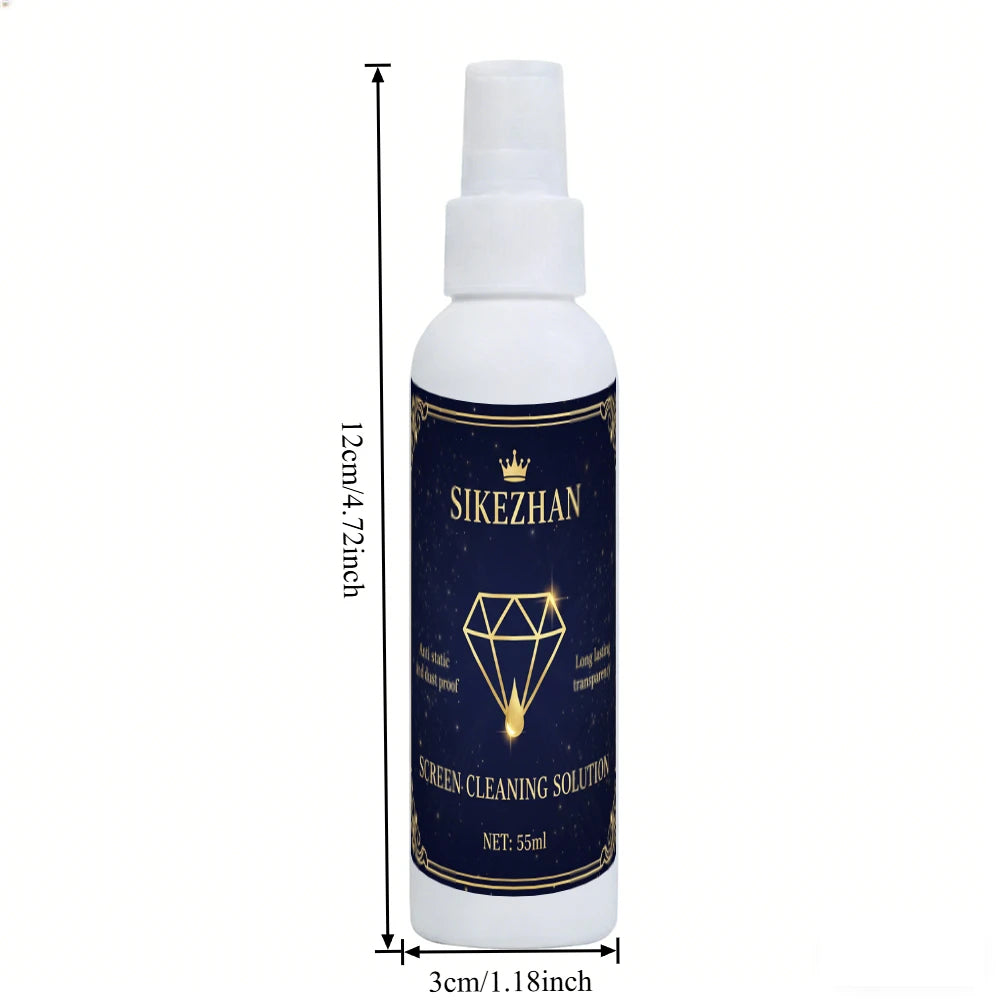 Universal Screen Cleaner Spray Kit with Polishing Cloth for Computer Laptop Monitor TV Phone LCD LED Dust Fingerprint Remover Zpaxo