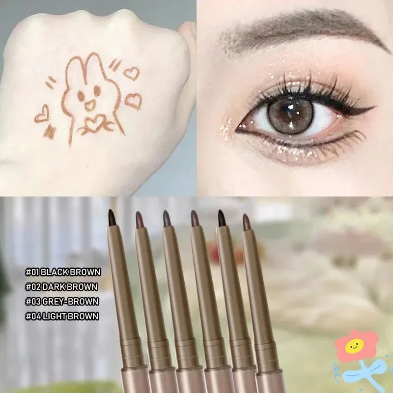 2in1 Eyeliner Lying Silkworm Gel Pen Lasting Waterproof Non-smudge