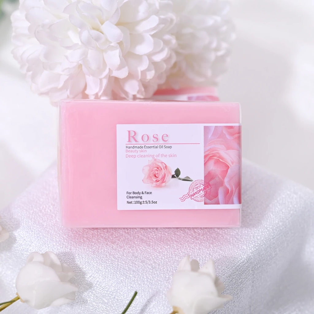 Handmade Rose & Olive Oil Soap – 100g Hydrating Bar Handmade Bar Soap Zpaxo