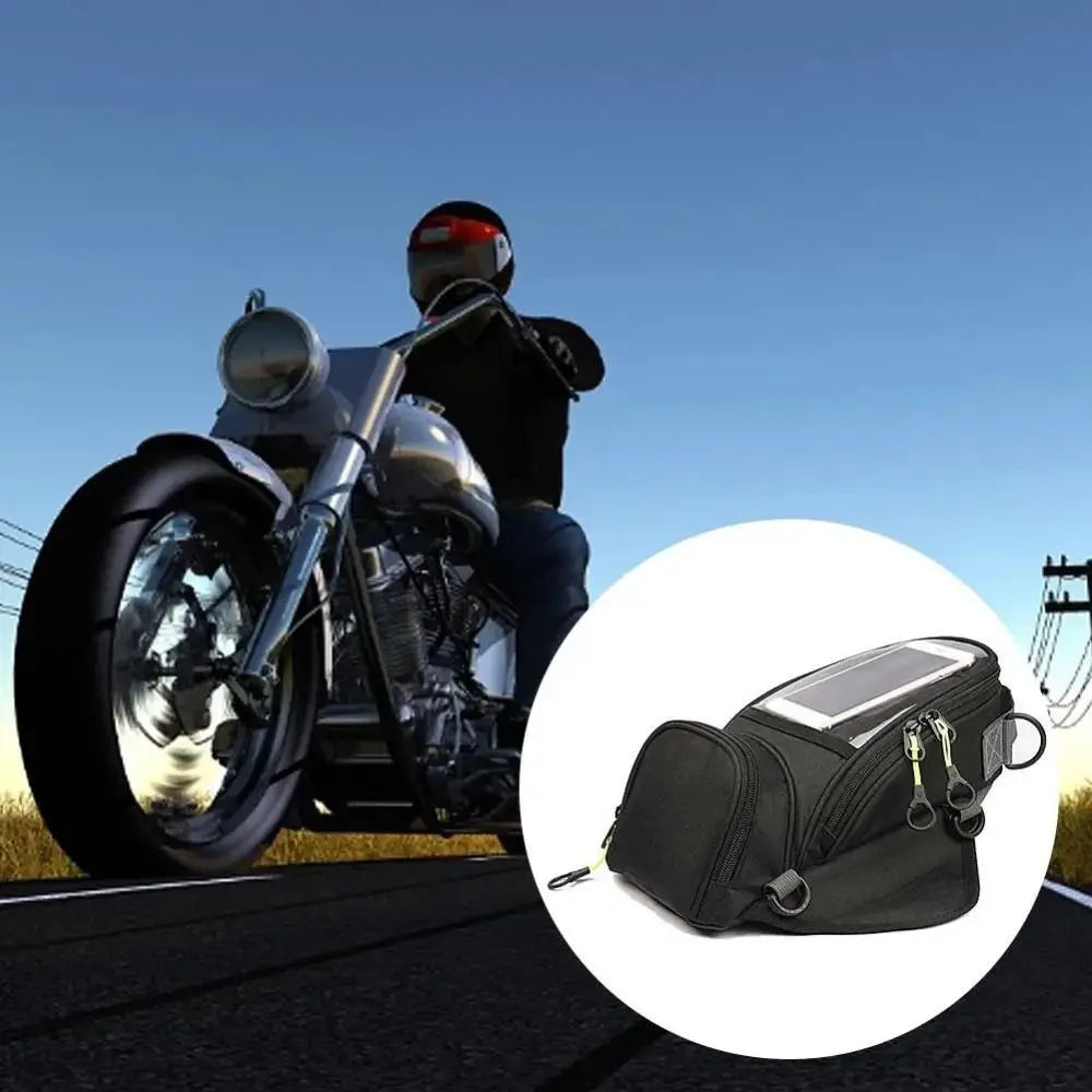 Waterproof Motorcycle Tail Bag Durable Practical Motorcycle Waterproof Bag Pocket Anti-slip Motorcycle Tank Bag Saddle Zpaxo