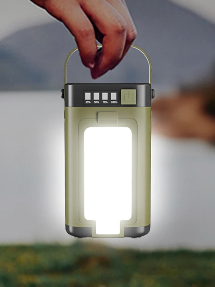 Foldable Camping Light Waterproof Rechargeable Lantern Solar Camping Lantern LED Tent Light for Camping Hiking Fishing Zpaxo