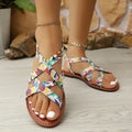 2025 Women Sandals Fashion Walking Lightweight Dress Shoes Femme Zpaxo MULTI 41