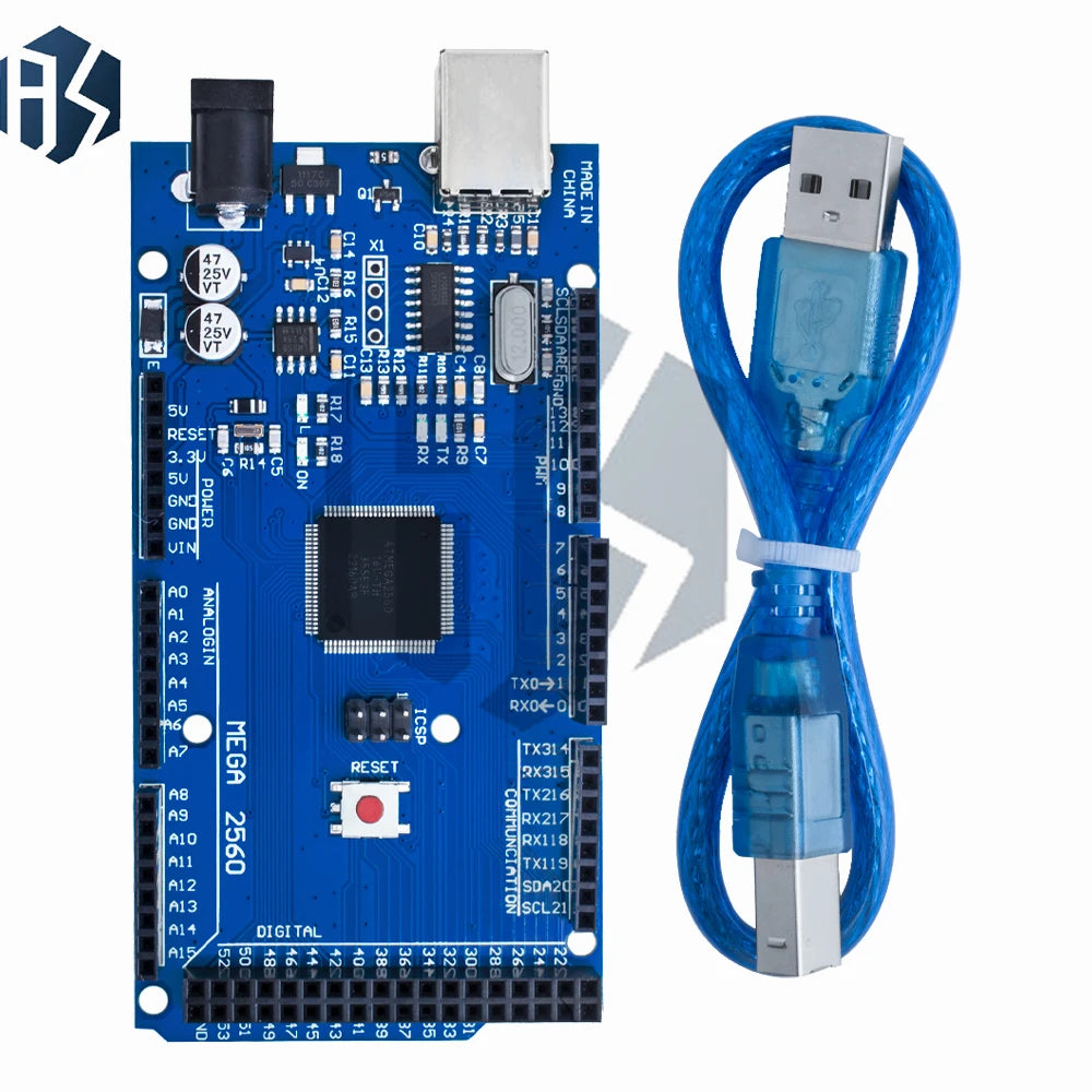 1PC Double-sided PCB Prototype Screw Terminal Shield Kit - Compatible with MEGA-2560 Series (ATMEGA16U2) Zpaxo