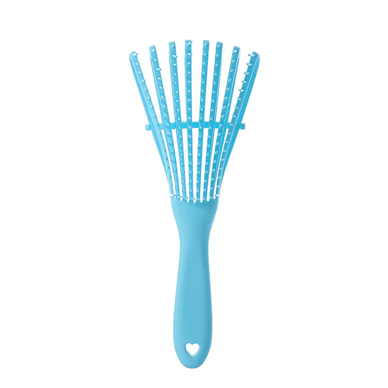 Hair Brush Detangling Brush Scalp Massage Hair Comb Detangling Brush For Curly Detangler Hairbrush Women Men Salon Zpaxo blue
