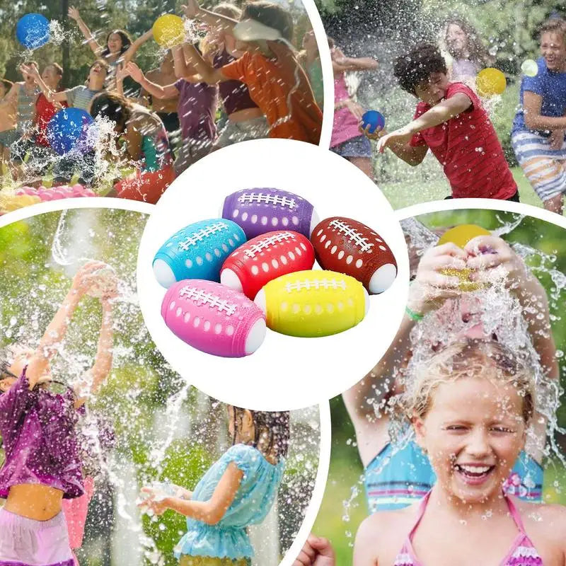 Water Balloons 6X Reusable Water Balloons For Kids Team Activities Absorbent Sponge Balls Summer Entertainment For Boys Teens Zpaxo