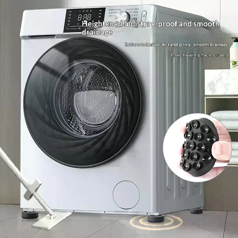 1/4Pcs Washing Machine Rubber Foot Mat New Suctions Universal Anti Vibration Feet Pads Silent Refrigerator Foot Pad Lifting Base Zpaxo