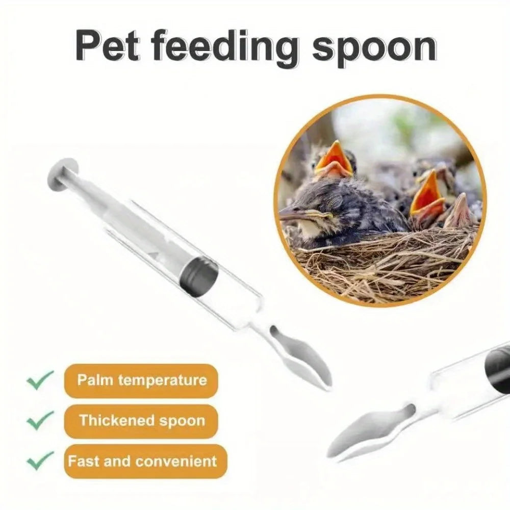 Hand-raising Tool Pet Bird Feeding Parrot Needle Feeder Chick Spoon