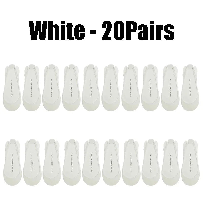 Invisible Silicone Anti-slip Short Socks Summer Ice Silk Ultra-thin