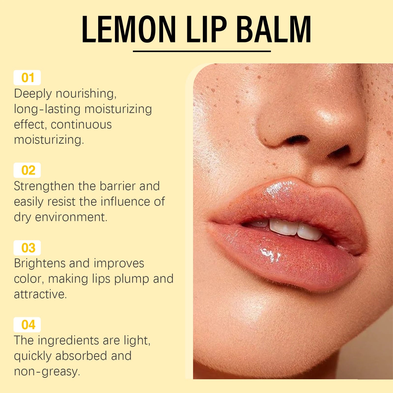 Lemon Ginger Turmeric Lip Balm – Moisturize & Brighten Dark Lips Lip Balm Zpaxo