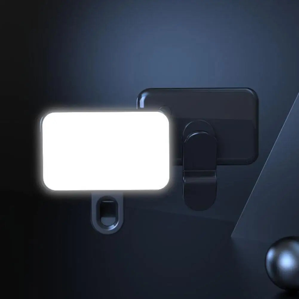 Portable Mini LED Selfie Fill Light 3 Modes Adjustable Brightness Rechargeable Clip On For Mobile Phone Laptops Live Video Light Zpaxo
