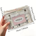 CMCute Bow 4-Layer PVC Transparent Makeup Bag Travel Toiletry