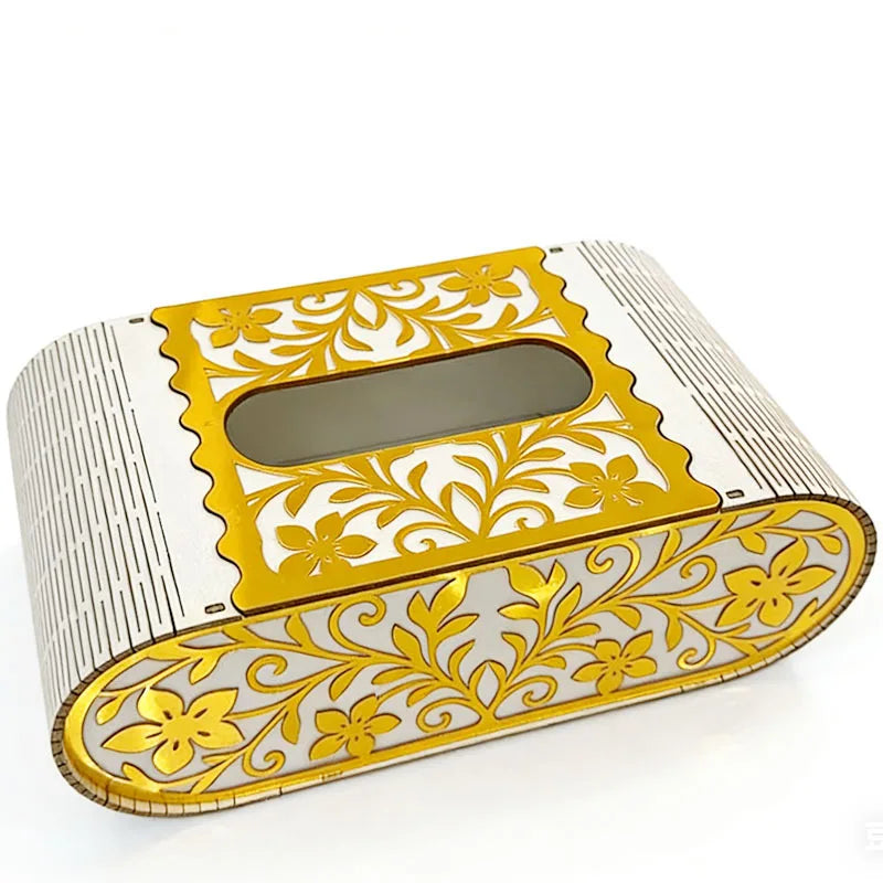 European Wooden Carved Tissue Box – Tabletop Dispenser & Gift Tissue Box Holder Zpaxo A