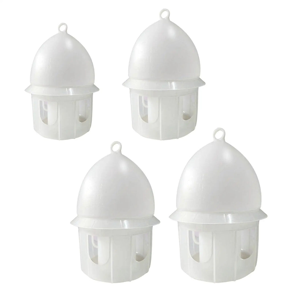 Pigeon Water Feeder Thickened Large Capacity Hanging Design Drinker Drinking Station for Chicken Dove Quail Parrot White Zpaxo