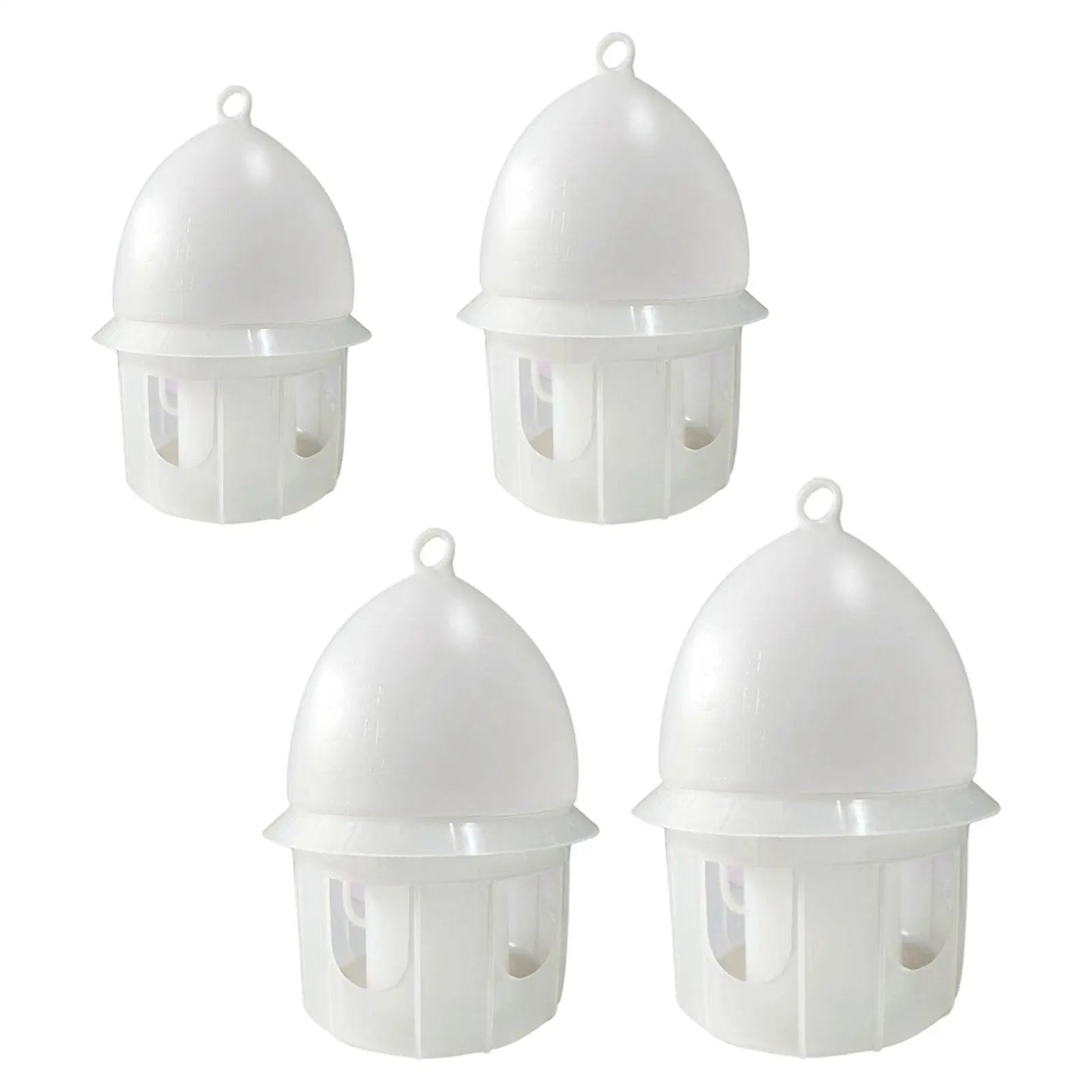 Pigeon Water Feeder Thickened Large Capacity Hanging Design Drinker Drinking Station for Chicken Dove Quail Parrot White Zpaxo