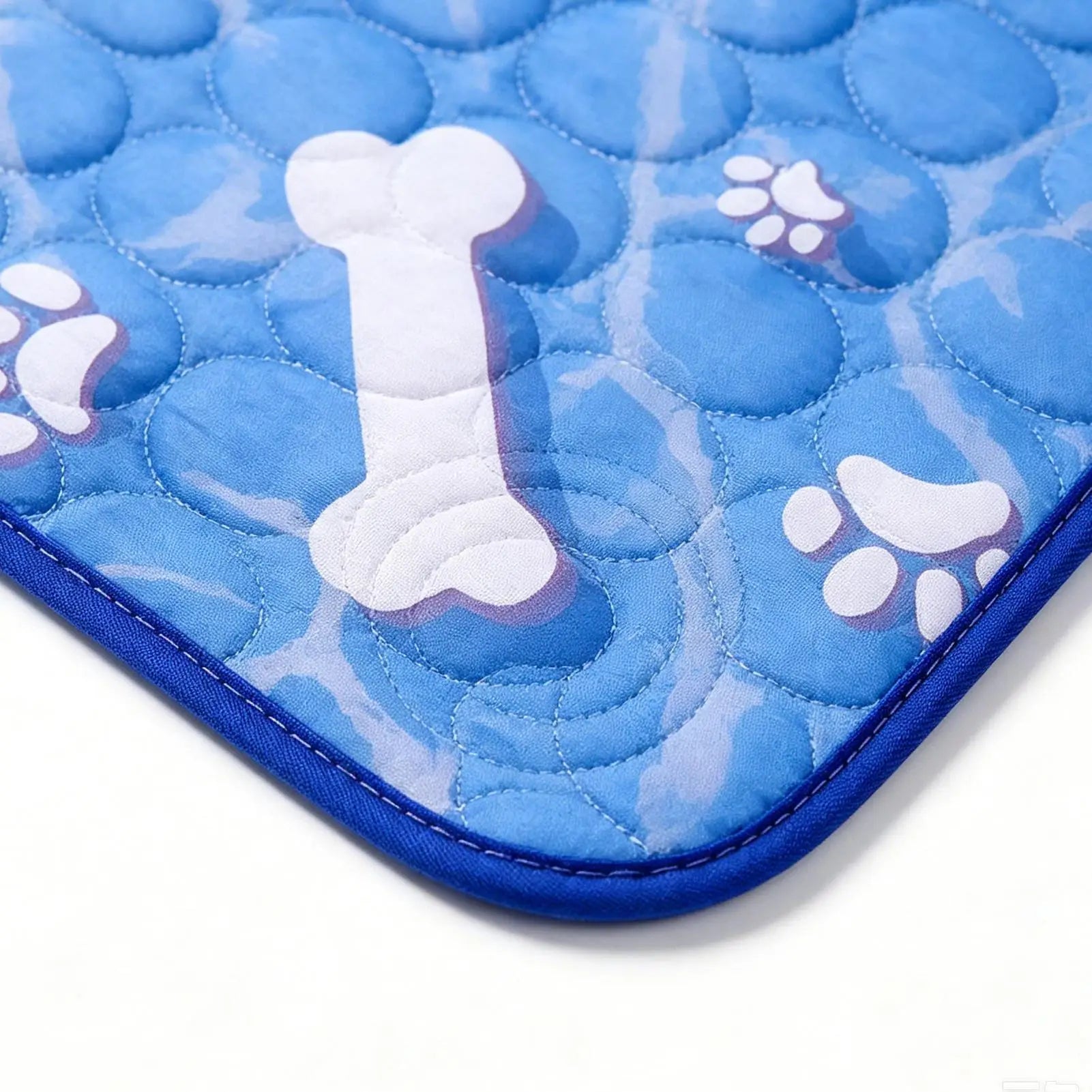 Dog Cooling Pad Non-slip Washable Portable Waterproof Bed Bone Pattern Dog Cooling Mat Outdoor For Indoor Outdoor Crate Kennel Zpaxo