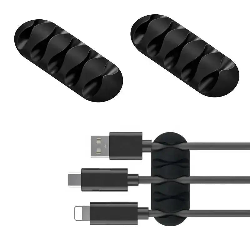 Mouse Wire Organizer Silicone Cord Holder Organizes Charging Lines Zpaxo