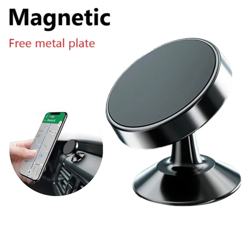 Universal Magnetic Car Phone Holder Metal Magnet Mobile Cell Support GPS Stand For iPhone 14 13 Promax Xiaomi Huawei Samsung LG Zpaxo
