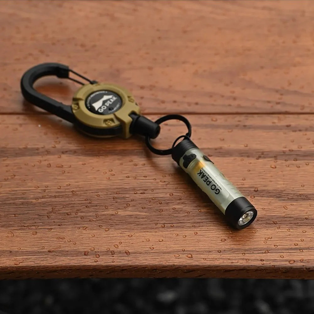 Gopeak Pocket Mini Flashlight Outdoor LED Key Clip Cap 5050 Torch Long Endurance USB Rechargeable Emergency Hiking Camping Trail Zpaxo