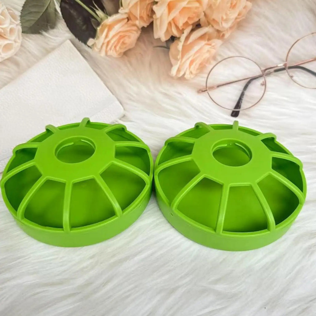 Poultry Feeder Round Spill Proof Non Slip Feeding Large Bird Cage No