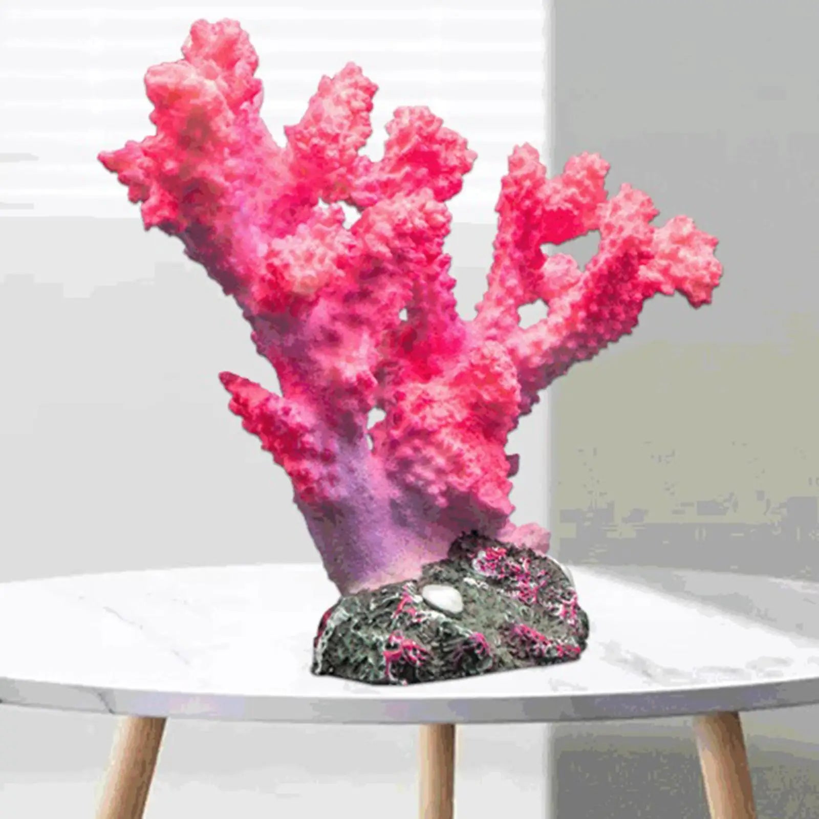 Artificial Coral Simulation Home Furnishings Plants Supplies Resin Aquarium Coral Decor Saltwater Fish Tank Landscaping Zpaxo Pink