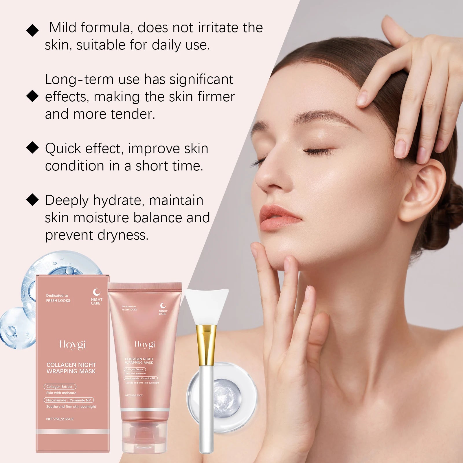 Hoygi Collagen Peel-Off Face Mask – Firming & Hydrating Peel-Off Face Mask Zpaxo