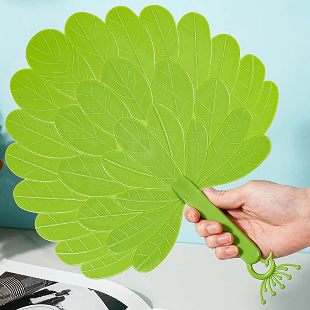 Artificial Palm Leaf Hand Fan – Portable Cooling & Decor Decorative Hand Fan Zpaxo
