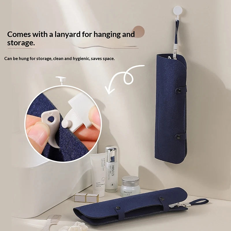 Felt Hair Curling Iron & Flat Iron Travel Storage Bag
