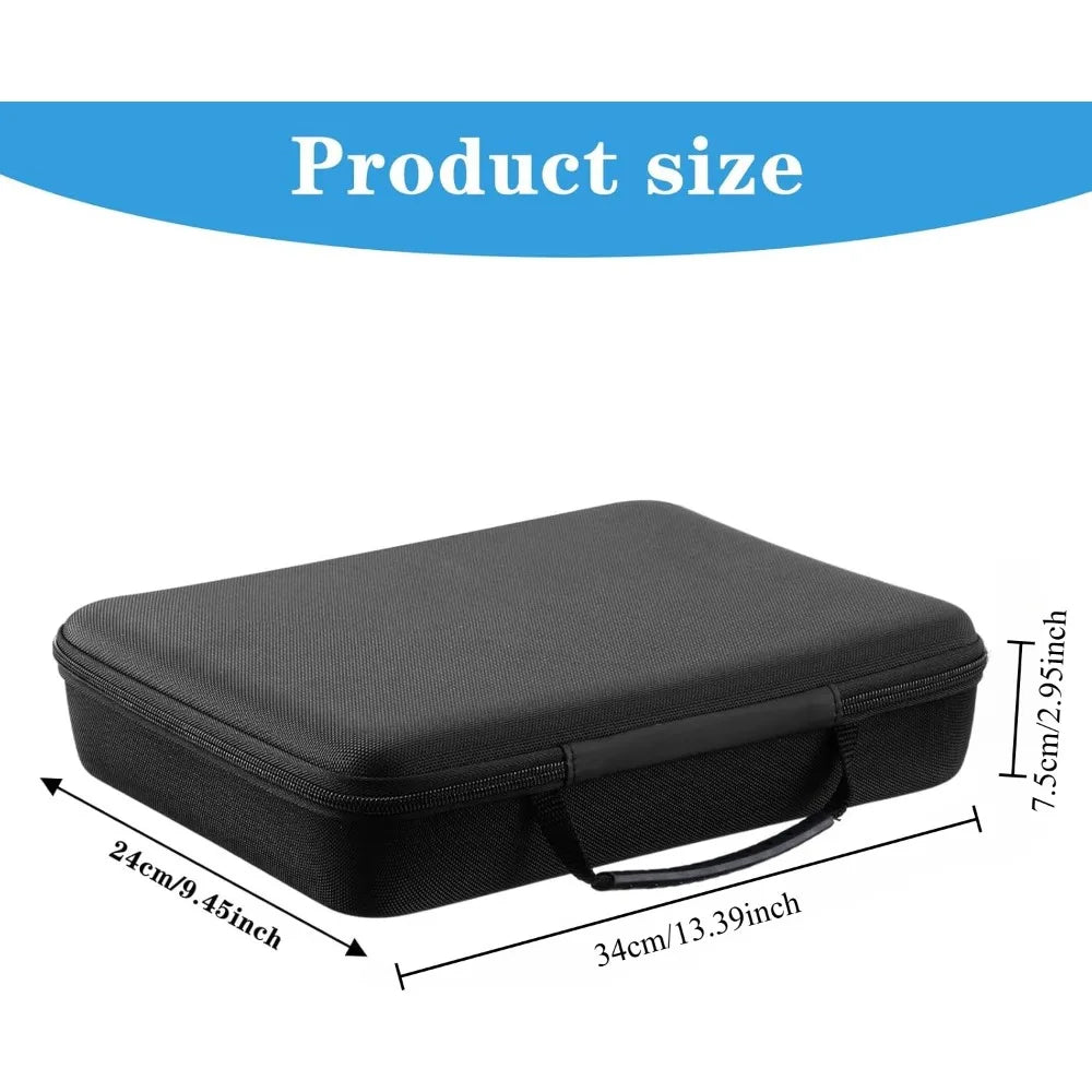 15 Slots Hard Watch Travel Case Portable Nylon Zipper Storage
