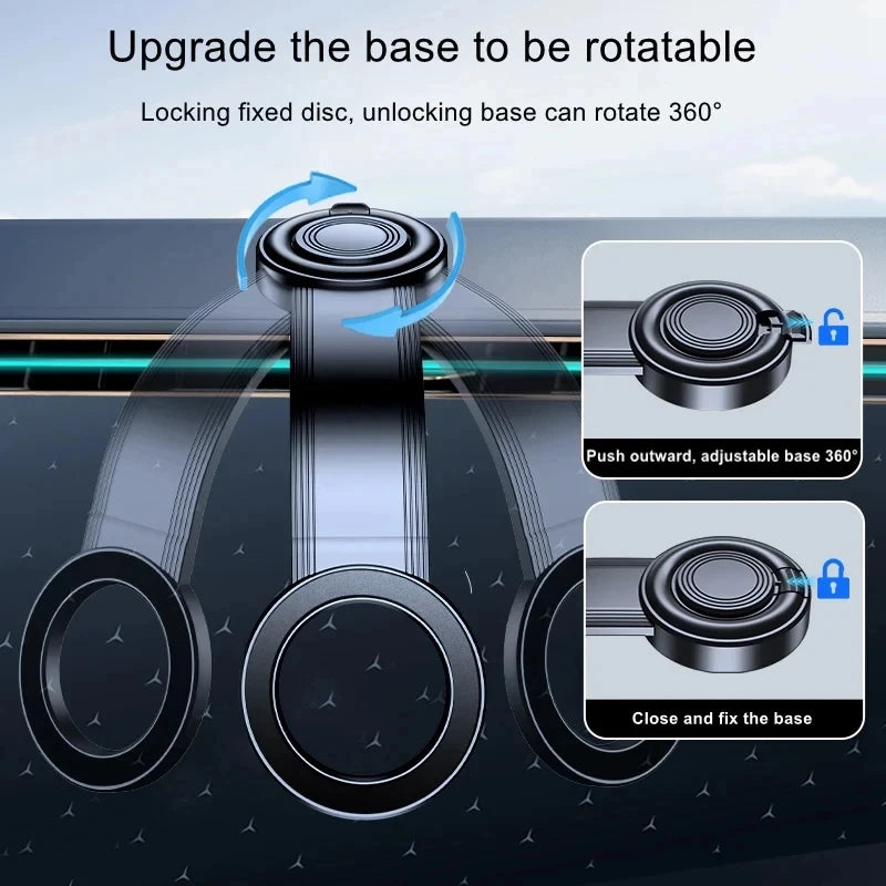 2026 Magnetic Car Phone Mount Bendable Detachable Adjustable Angle