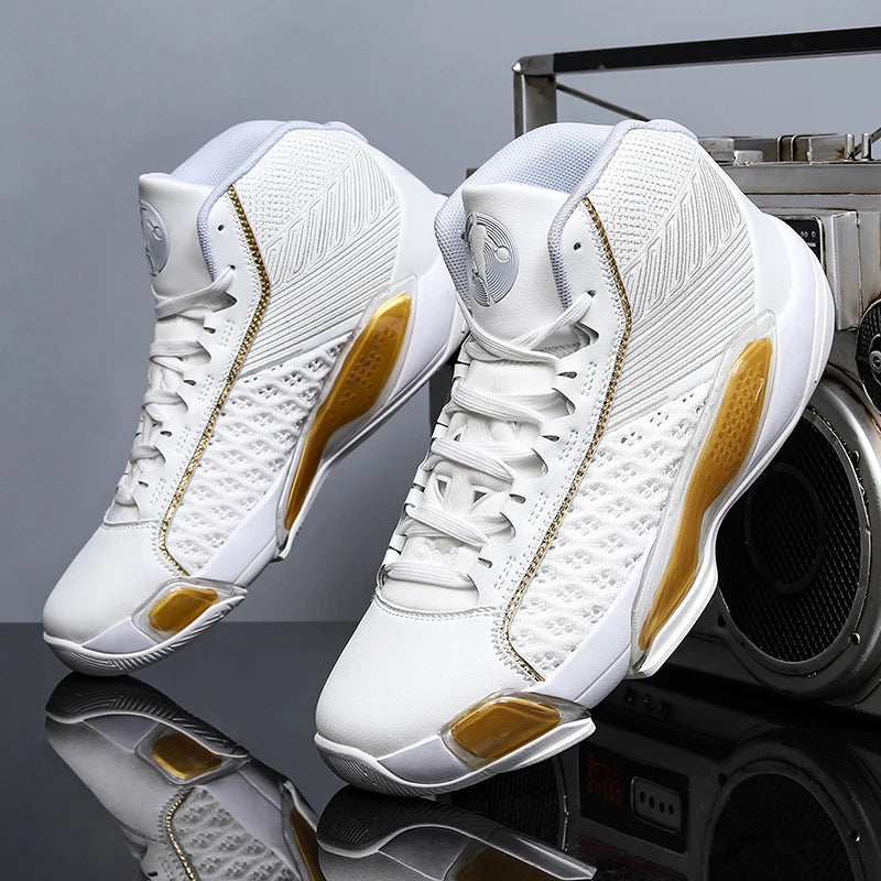 Men's Basketball Shoes Breathable Cushioning Non-slip Wearable Runing Zpaxo AJ38 1 38