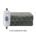 1.5M Plush Electric Blanket Winter Warm Throw Velvet Body Warmer Thermal Blanket Heated Mat Grey Electric Heating Pad for Bed Zpaxo Single Control