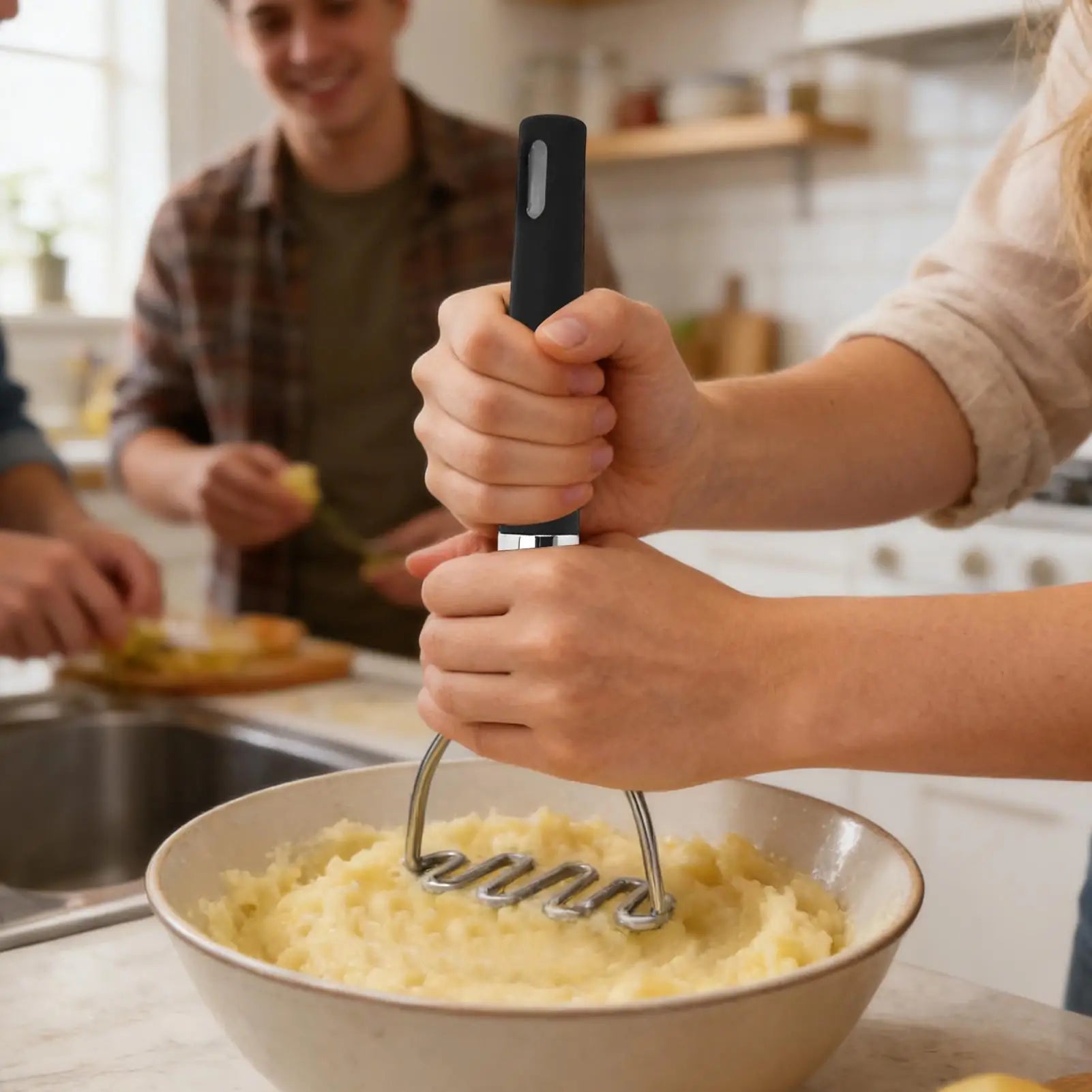 Potato Ricer Heavy Duty Stainless Steel Manual Fruit Vegetable Masher