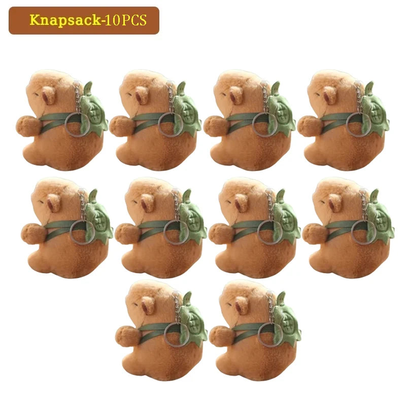 1- Water Dolphin Cotton Red Lovely Cute Creative Capybara Pendant Zpaxo Knapsack-10PCS