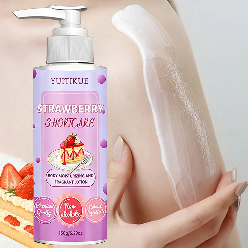 YUITIKUE Strawberry Shortcake Body Lotion – Hydrating & Scented Body Lotion Zpaxo Default Title
