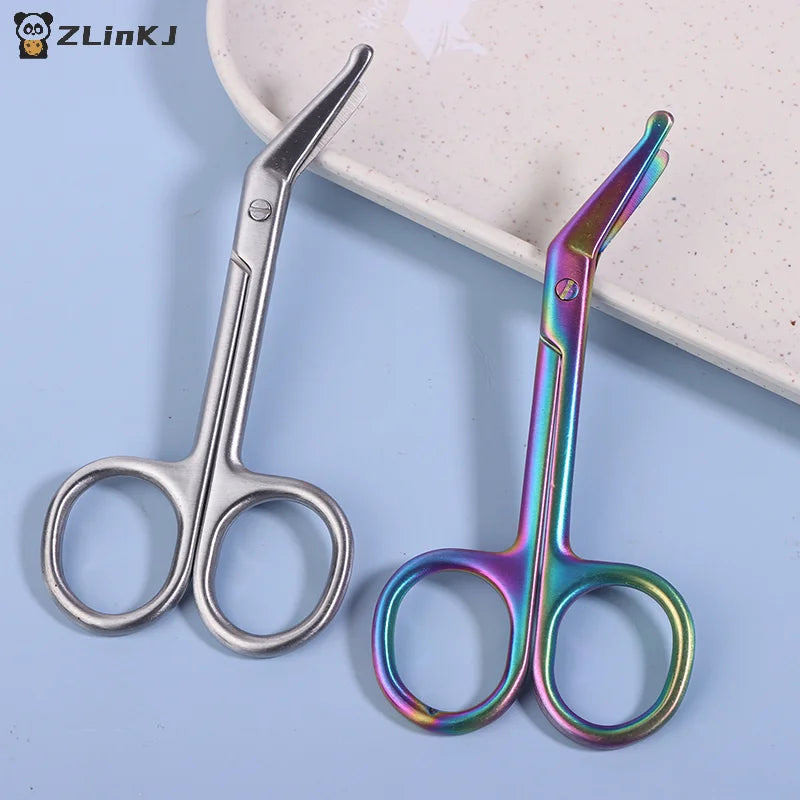 ▶1PCS Stainless Steel Gauze Bandage Scissors Dressing Surgical Scissors Household Plaster Scissors Nurse Scissors Zpaxo
