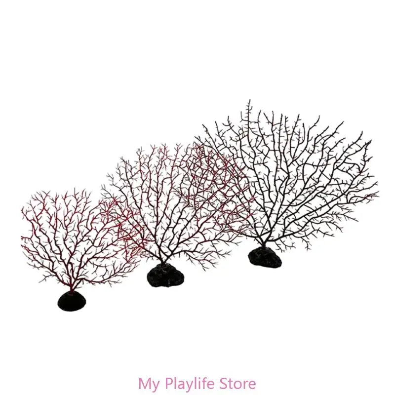Tree Shape Resin Coral Aquarium Decoration Fish Tank Landscaping Decor Sea Iron Tree Plastic Coral Aquarium Decor Plants Zpaxo