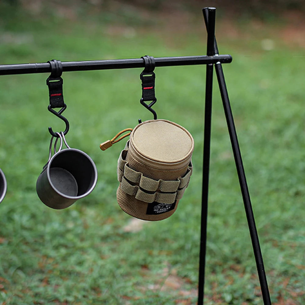 Camping Storage Bag S/L Lightweight Accessory Bag with Hanging Holes Lights Storage Bag with Handle Camping Supplies Zpaxo