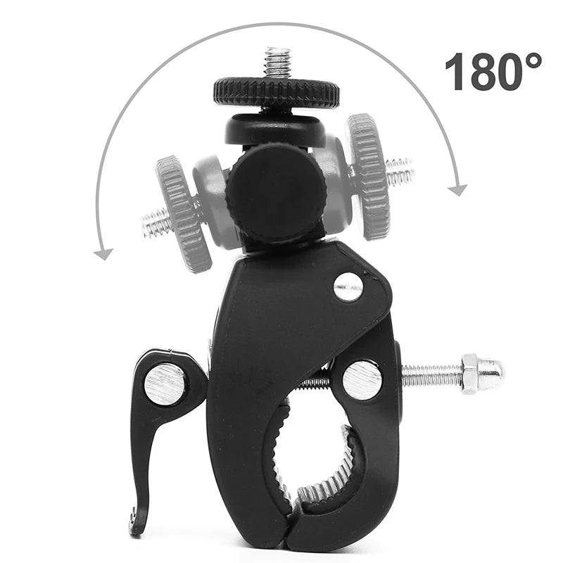 Bike Mount Camera Motorcycle Handlebar Handle Bar Tripod Clips