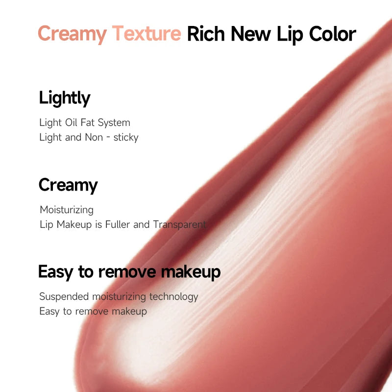 1PC Mild Texture, Highly Pigmented, Non-sticky, Moist and Glossy, Long-lasting Lip Glaze Lipstick, Perfect Gift Series for Girls Zpaxo