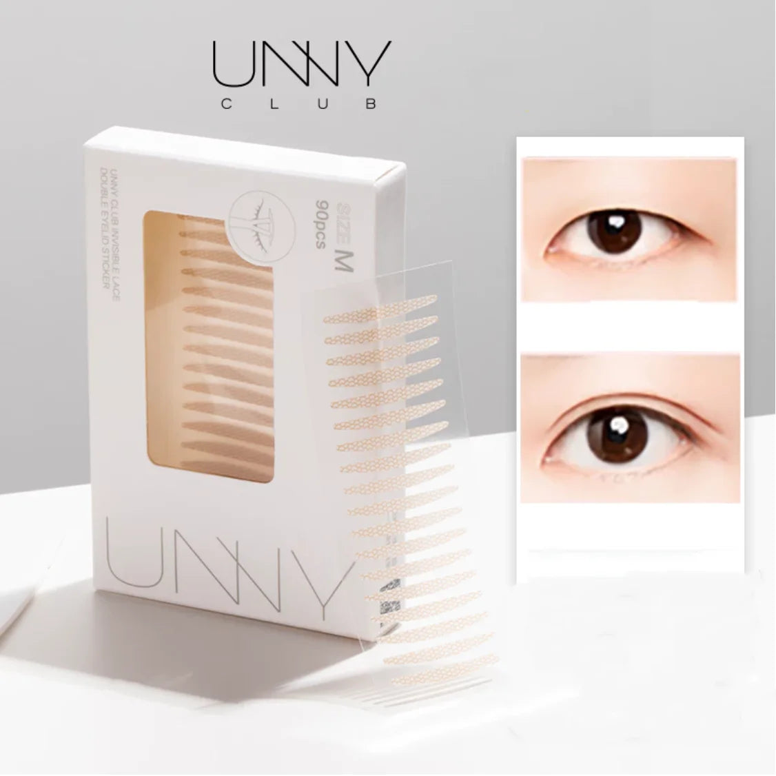 Unny Club Double Eyelid Stickers Seamless Natural Lace Invisible Zpaxo