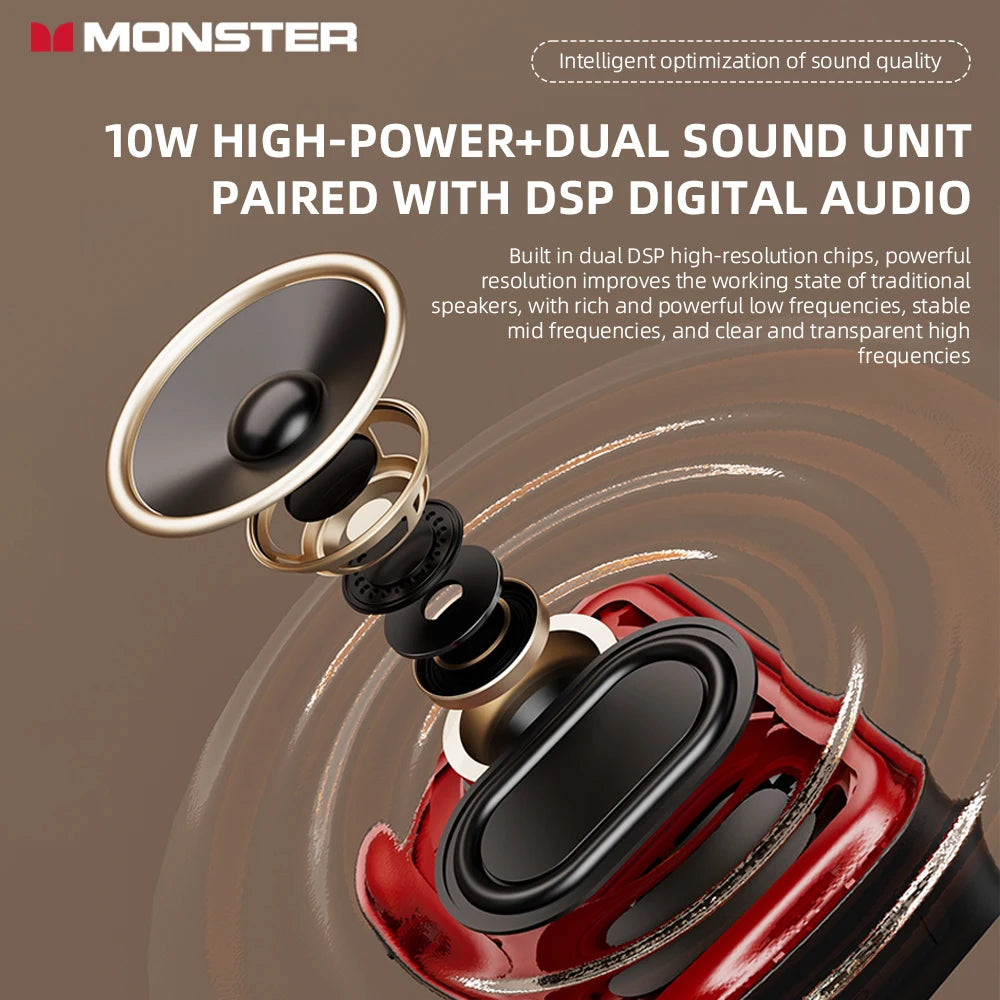 Monster DS01 Outdoor Portable Wireless Speaker BT V6 0 IP67
