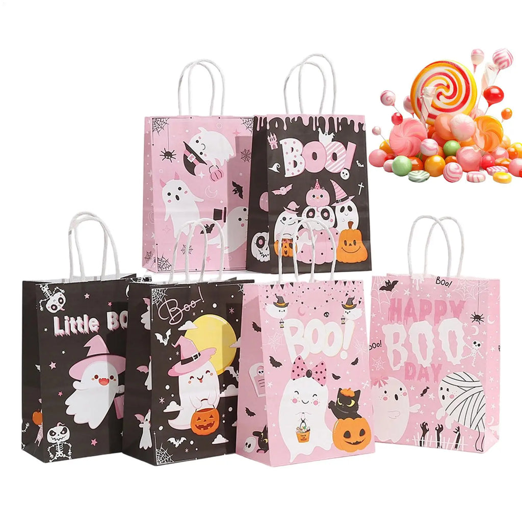 Halloween Goodie Bags 6 Cookie Wrapping Candy Storage Kids Teens