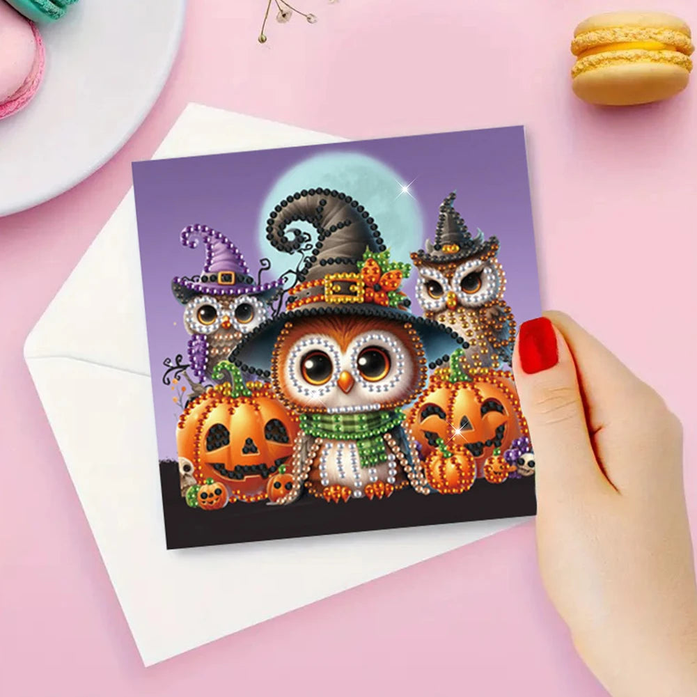 Halloween Cards Diamond Painting Greeting Card DIY Embroidery