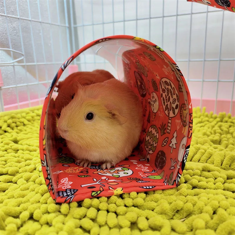 Hamster Nest Dutch Pig Rabbit Guinea Pig Tunnel Evacuation Tent Nest Four Seasons Universal Pet Concealed Passage Nest Zpaxo